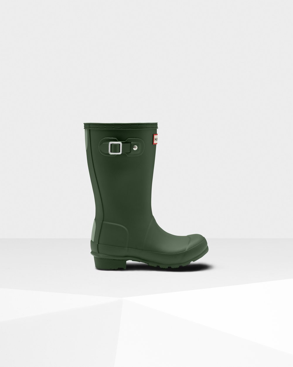 Bottes de Pluie Hunter Original Grands Enfant Vert BXUKFEV-52